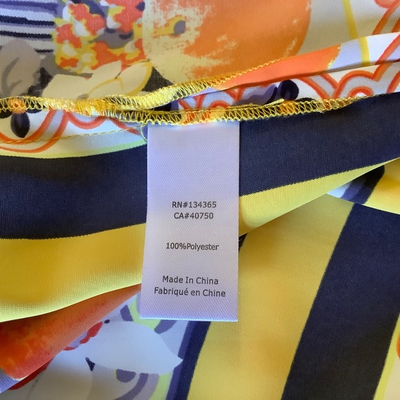 David Meister Open Front Kimono Golden Multi Sicilian SZ M/L - Picture 11 of 13